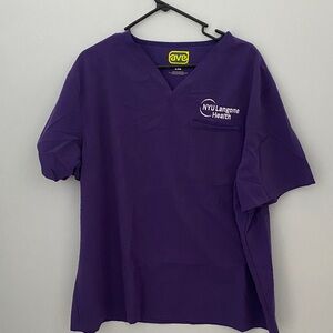 NYU Langone Purple Scrub Top